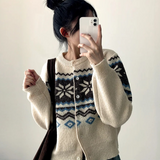 Decca Snow Nordic Knit Cardigan