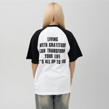 エグザンプルアップトゥーユーラグラン半袖Tシャツ