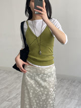 Boatneck Cotton Three Quarter T-shirt