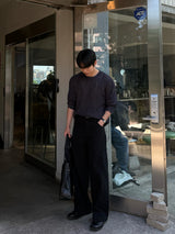 Mog bokashi summer round knitwear