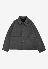 MOマイルドウールカラージャケットショートコート
