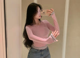 [BELLIDE MADE] スリムフィット, ツートーンレイヤードTシャツ