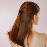 CELLULOSE SQUARE CUBIC HAIR PIN (DEEP BROWN)