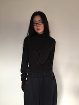 Polka Dot Turtleneck Long Sleeve (5color)