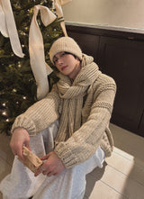 Dion sheepskin wide jogger pants