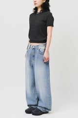 (W) Misty String Wide Denim (2color)