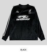 Aensseo ベルベットトラックオーバーTシャツ
