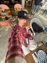 No.1172 W check SHIRT (3color)