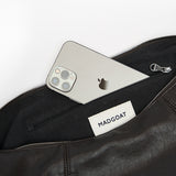 Split Half Moon Messenger Bag_Dark brown
