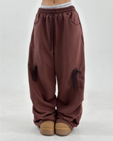 (SHIRRED BOW❤/BRUSHED FLEECE❤/100% COTTON) トレーニングパンツ - 3 COLOR