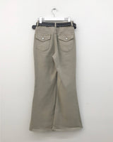 [SET]Arden bootcut pants + belt (3color)