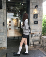 Button wrap skirt pants