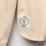 [LINE] Sleeve Tuck Twisted Blouse (2colors)