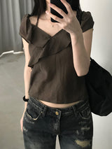 リコ ラッフル ブラウス (3 colors)