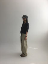 ペーパー カーブド パンツ (2color)