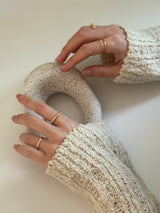 [4 set] bold chain ring set / 2 colors / daily simple mood silver ring