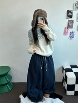 PUNCHING LOOSE HIP STREET LONG PANTS 💙🤎2COLOR
