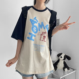 Home Raglan Boxy Fit Short-Sleeved T-shirt (3 colors) H&L