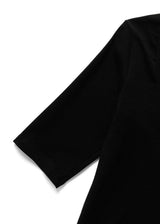 バックスクープTシャツ_ブラック