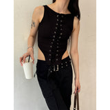 Curve islet sleeveless(3color)