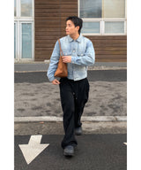 [ 1+1 ] ツイルサイドタックパンツ