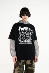 アップル ピクセル グラフィック オーバーフィット Tシャツ / Apple Pixel Graphic Oversized Fit T-Shirt