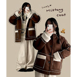 Diane Lovely Wool Hooded Mustang Coat