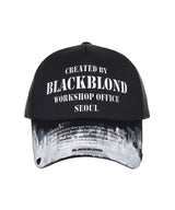 BBD Smoke Painted Workshop Trucker Mesh Cap (Black)