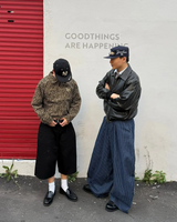 PUSH PUSH PP STRIPES PANTS ストライプワイドパンツ青色（あおいろ）