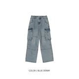 Monster Air Cargo Denim Pants 3C