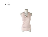 Haon Eyelet Shirring Halter Sleeveless