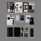 oab tone pack black / scrap sticker set