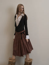 SHIRTS LAYERED TOP BLACK