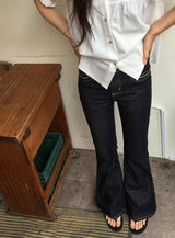 Kozle Washing Bootcut Denim Pants