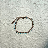 Turquoise Fringe Anklet Bracelate