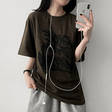 ループオーバーサイズフィットショートスリーブTシャツ