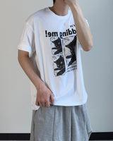 キディングキャットプリントショートスリーブTシャツ