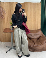 Pierre Striped Banding Slacks