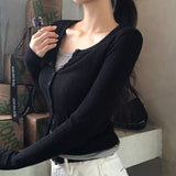 [BELLIDE MADE] Round Rib Slim Fit Cardigan