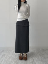 [Brushed Lining] タイピンタックタートルネックTシャツ