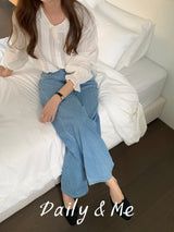 Summer cool wide denim(2color)
