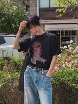 ルアテクスチャーボウィ半袖Tシャツ