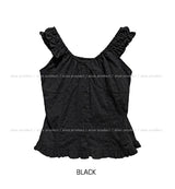 Lao Punching Ruffle Blouse