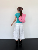 belted bermuda pants