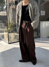 [F/W] Fur hair cardigan jacket(3color)
