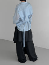 Yunseul Flare Belt Strap Shirt