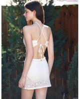 Luna Knit Swimdress Ivory