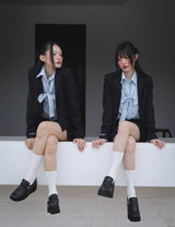 TIE HALF SHIRT(BLUE)