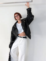 Roll-up Loose fit Cropped Short-sleeved T-shirt