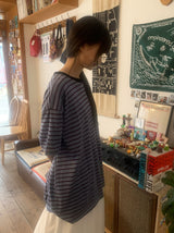 [unisex] キャニチボーダーカラー半袖Tシャツ